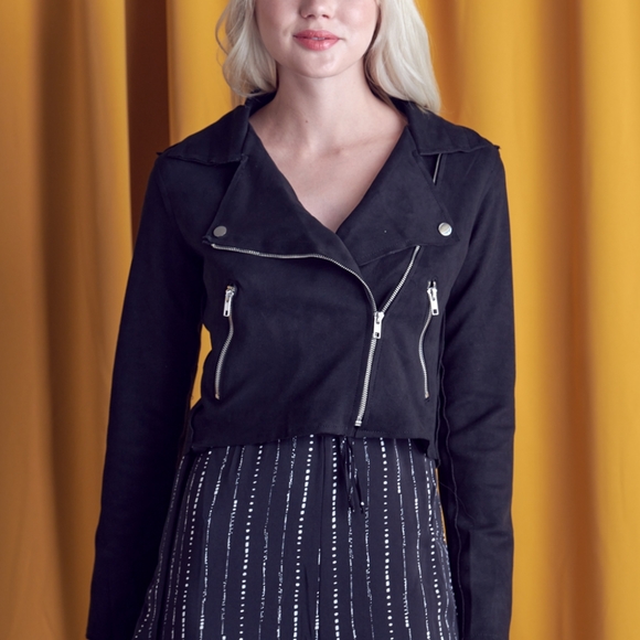 🍁 Suede moto jacket - Picture 3 of 7